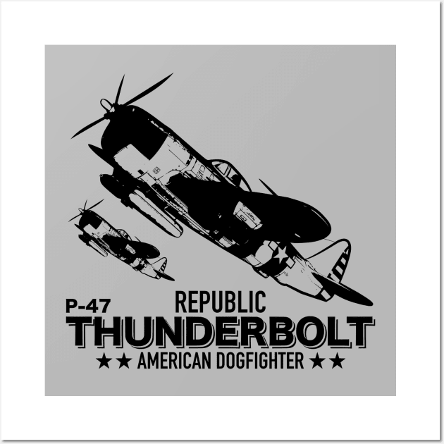 P-47 Thunderbolt Wall Art by TCP